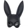 Cute bunny mask halloween masquerade dress up mask long rabbit ear masks black white upper half face ball party masks