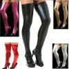 Sexy Women Faux Leather Thigh High Socks Clubwear