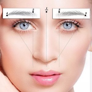 Women Imitation Eyebrow Sticker Tattoo For Beautiful Face